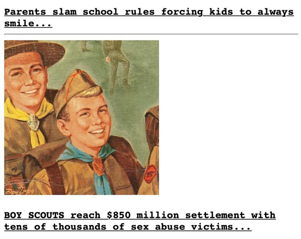Another Drudge juxtaposition