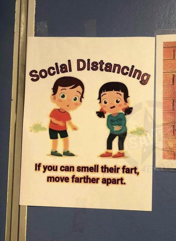 Another perk to social distancing
