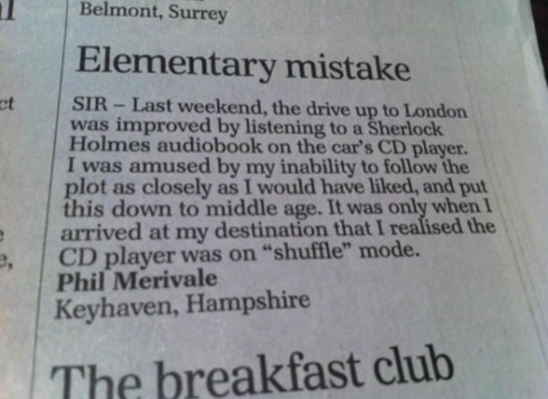 Another Sign of Old Age