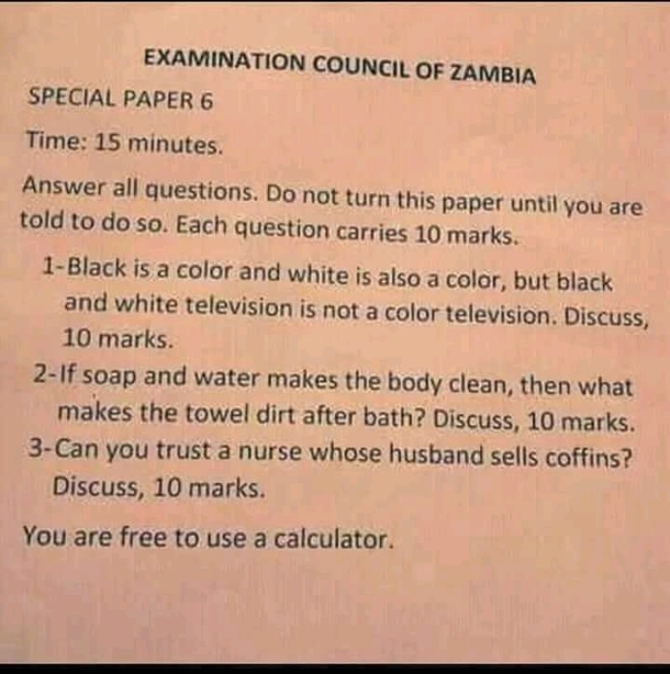 Answer all questions