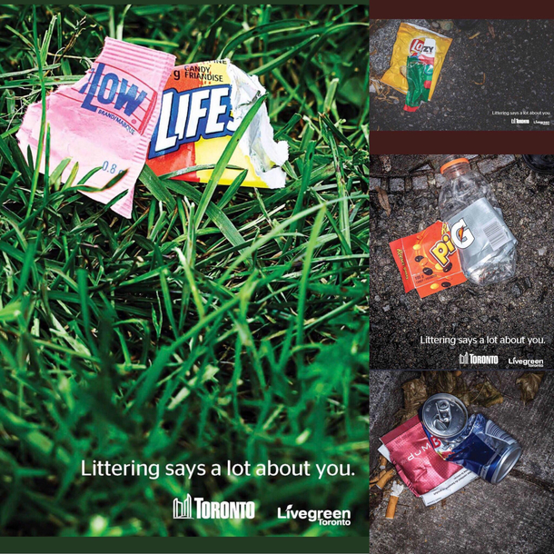 Anti-littering poster from Canada