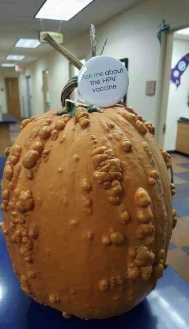 Anti-vaxx pumpkin