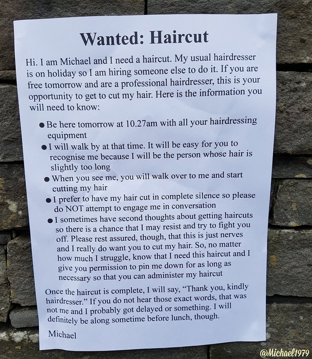 Any hairdressers in the area