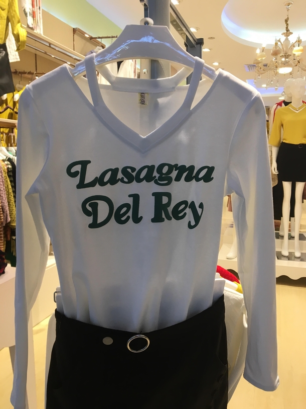 Anybody for some Lasagna Del Rey