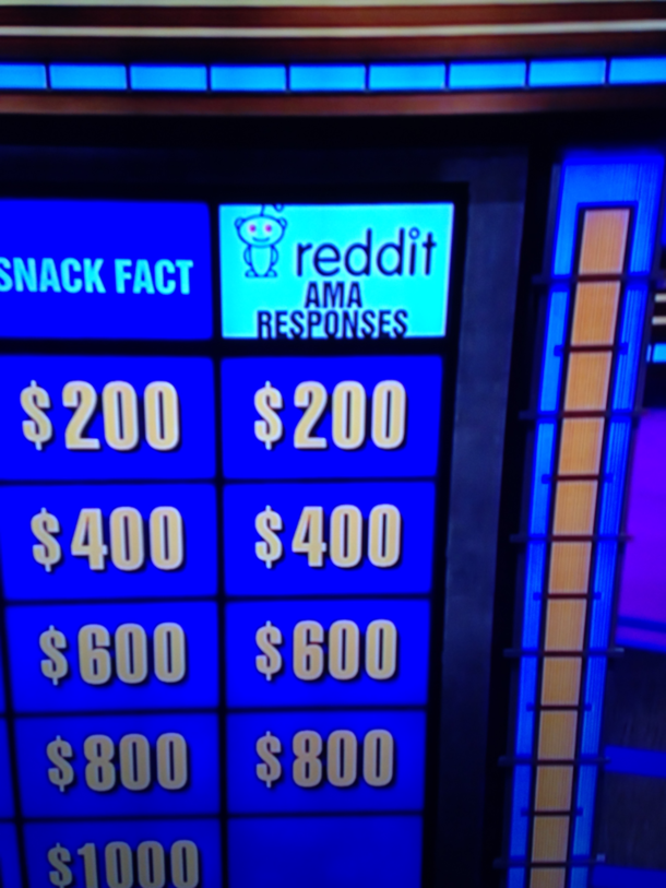Anyone catch this category on Jeopardy tonight