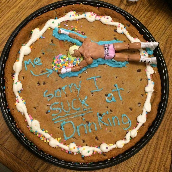 apology cookie cake