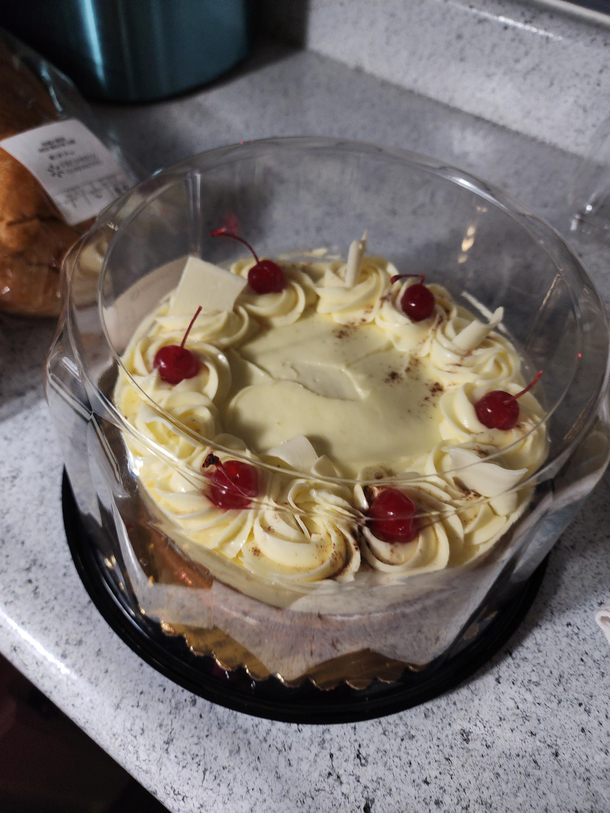 Apology offering from upstairs neighbors sorry I puked off the balcony cake