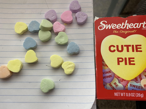 Apparently I have nothing to say with my conversation hearts