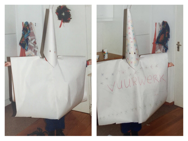 Apparently my husband dressed up as firework in 