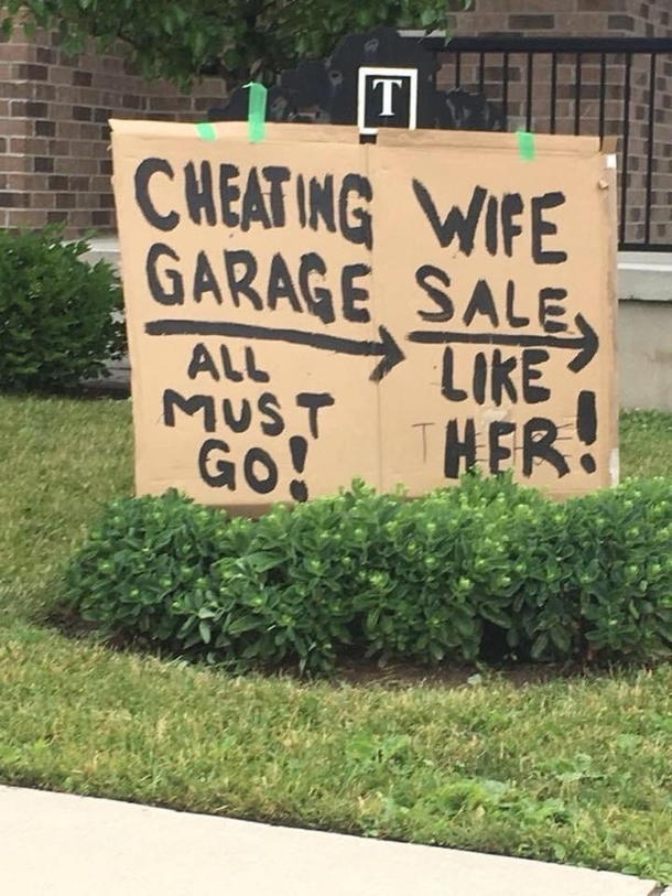 Apparently there is a Sunday yard sale in my friends neighbourhood