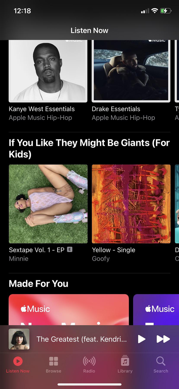 Apple Music gotta fix their algorithm 