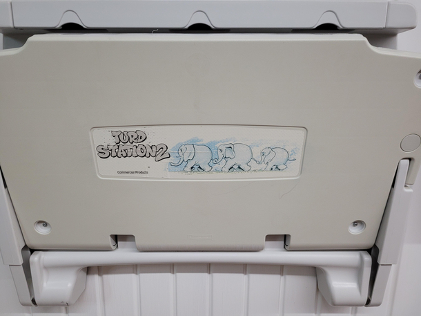 Apt vandalism to a diaper change table