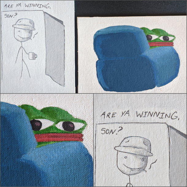Are ya winning son acrylic