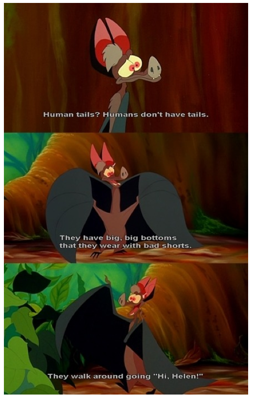 Arent you a little old to believe in human tales