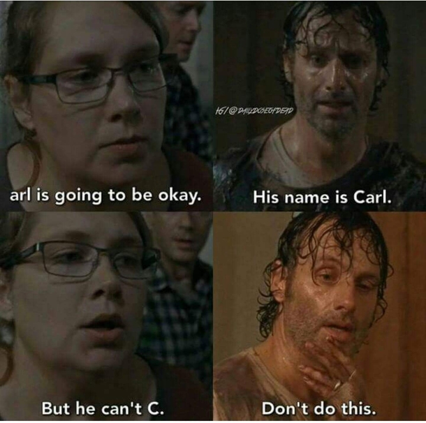 Arl is going to be ok TWD Spoiler alert