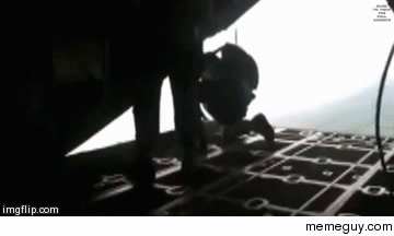 Army Paratrooper accidentally deploys reserve parachute whilst inside an airplane