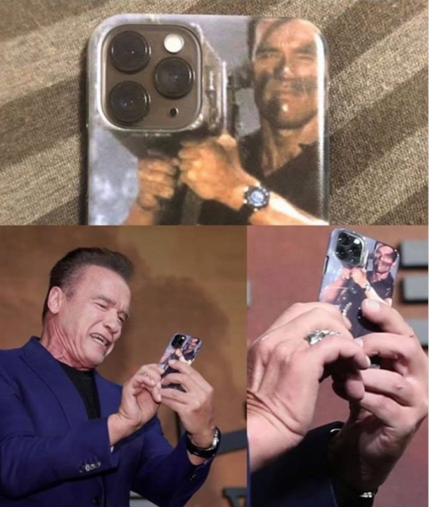Arnold Gets His Hands on the Bazooka Iphone  Case