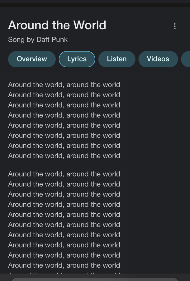 Around the world