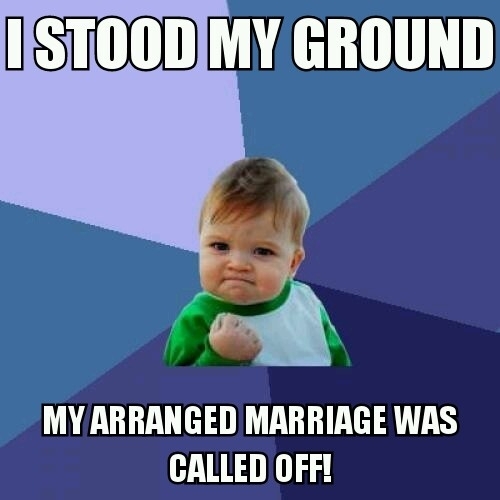 arranged marriage meme