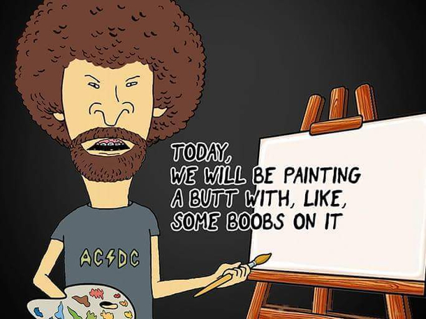 Art lesson with Butt