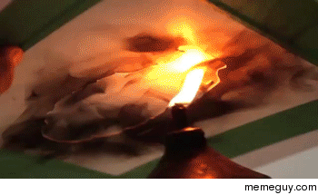 Artist uses fire and soot to make some amazing art