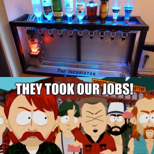 As a bartender this is the first thing I thought when I saw the inebriator