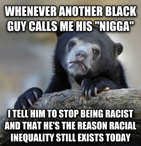 As a black man