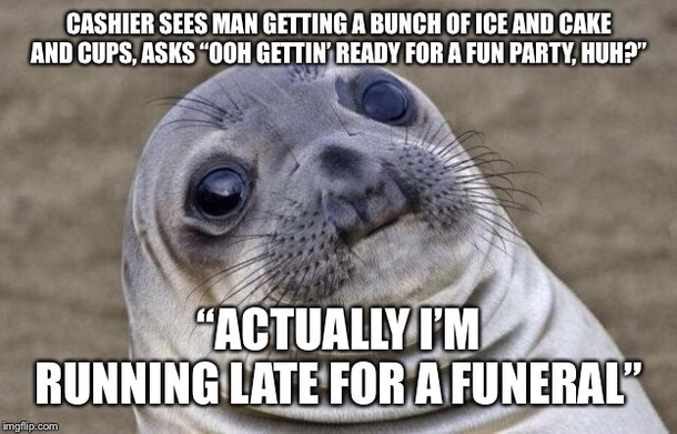 as a former publix employee i almost instinctively joined in the banter but instead i just got caught in the wake of awkwardness