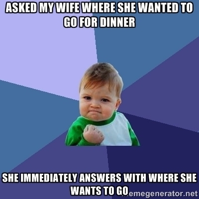 As a married man this is a win