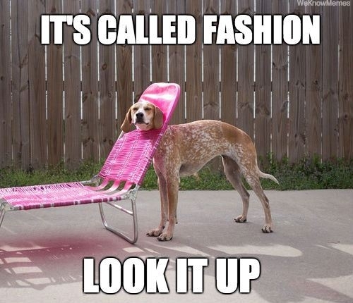As a model when my friends call me out on some of the weird shit I have to wear