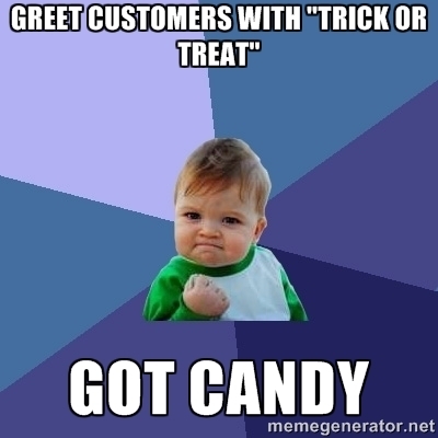 As a Pizza Delivery Driver on Halloween