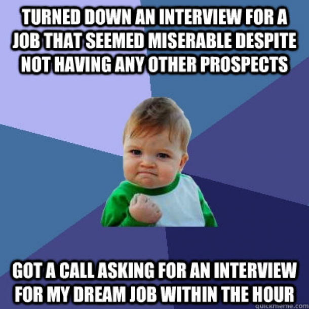 As a recent grad its been a good day