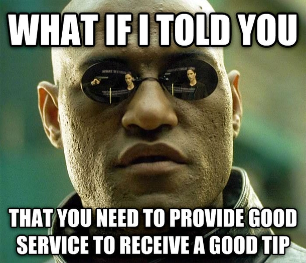 As a server it drives me crazy when others bitch about their tips