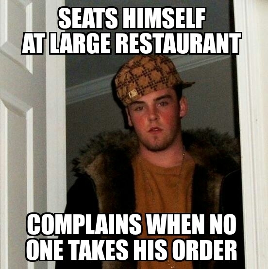 As a waiter fuck you if you do this