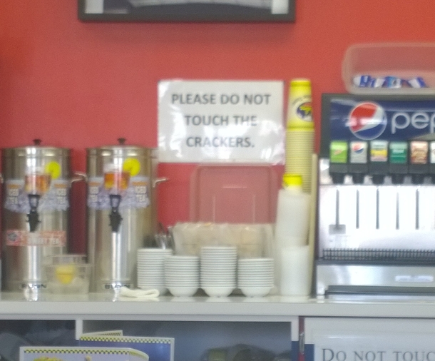 As a white person in a restaurant in a mostly black neighborhood I appreciate this sign