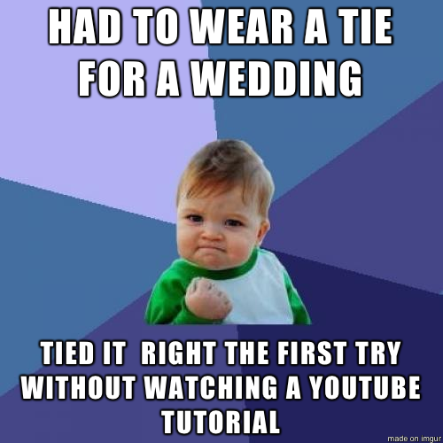 As a  year old man thats been to  weddings in  weeks the practice paid off