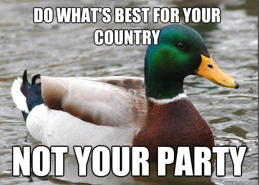 As an American that doesnt care about your political party only what is best for the nation