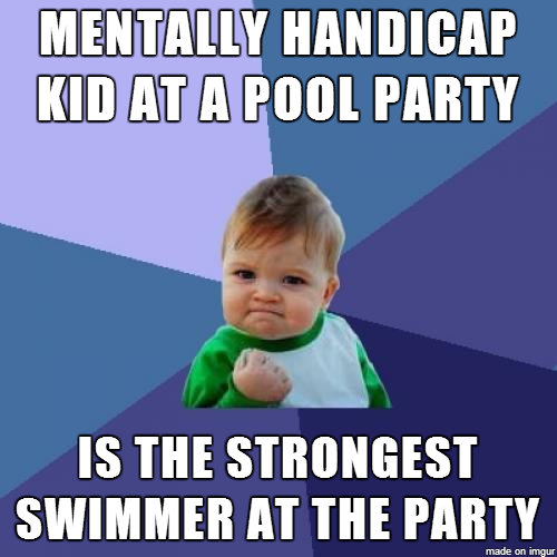 as his swim coach and the life guard of the party i was really proud of him