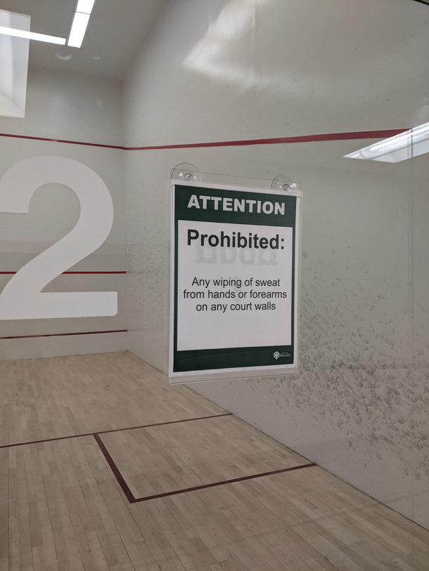 As someone who has played squash for awhile I dont think this is something someone commonly does Unless you run into the wall