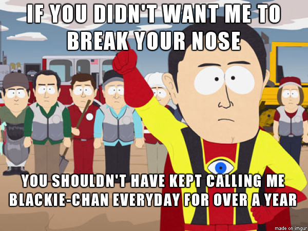 As someone who is half Black and half Asian this shit got on my nerves
