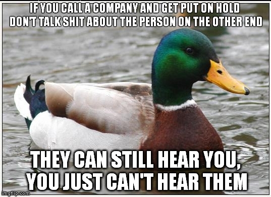 As someone who works in a call centre
