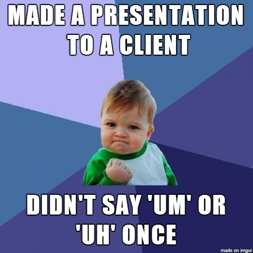 As someone working to improve my public speaking skills I am very proud of this