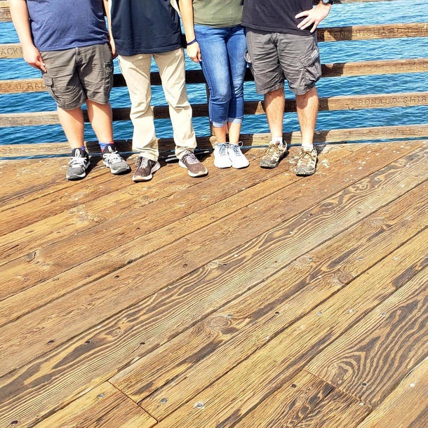 Asked a passerby for a family photo Nailed it