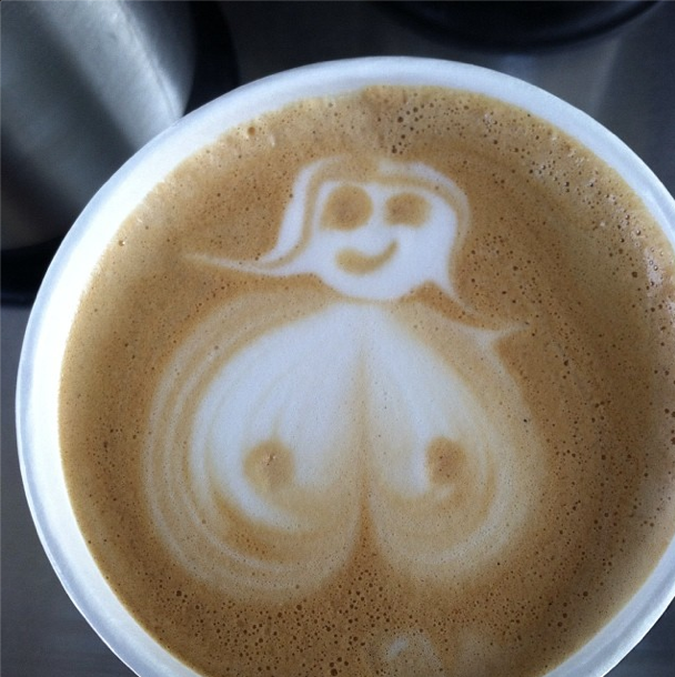 Asked for a hot latte this morning - this is what they gave me
