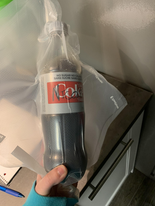 Asked hubby to seal the bottle