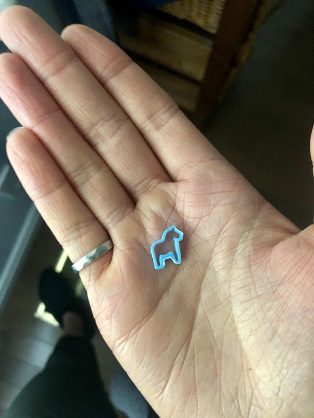 Asked my boyfriend to D print me a cookie cutter and I think he messed up a decimal place in his dimensions