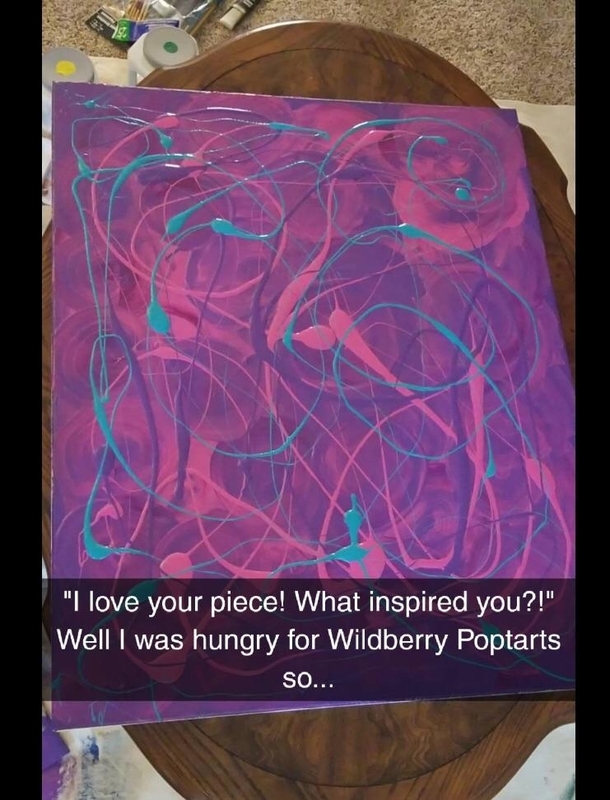 Asked my friend who was painting about his art