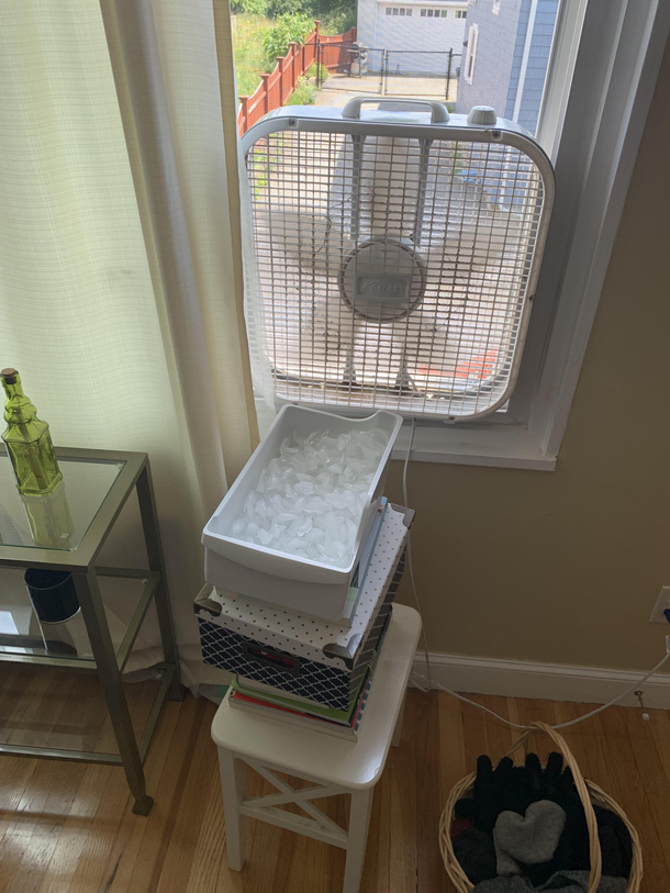 Asked my wife to install the air conditioner