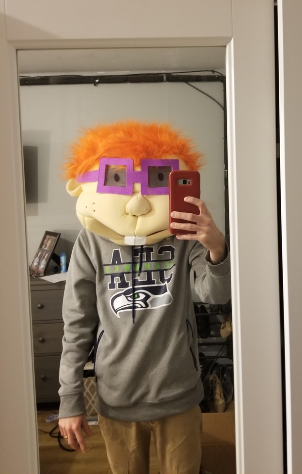 Asked my wife to look for a Chucky mask so I could scare the kids Shes too innocent