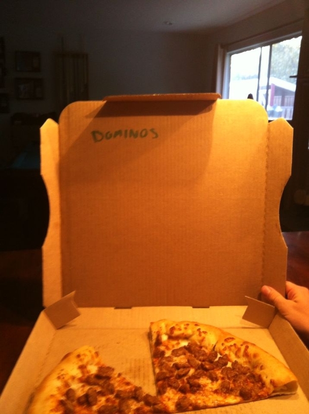 Asked Pizza Hut to write a joke on the box
